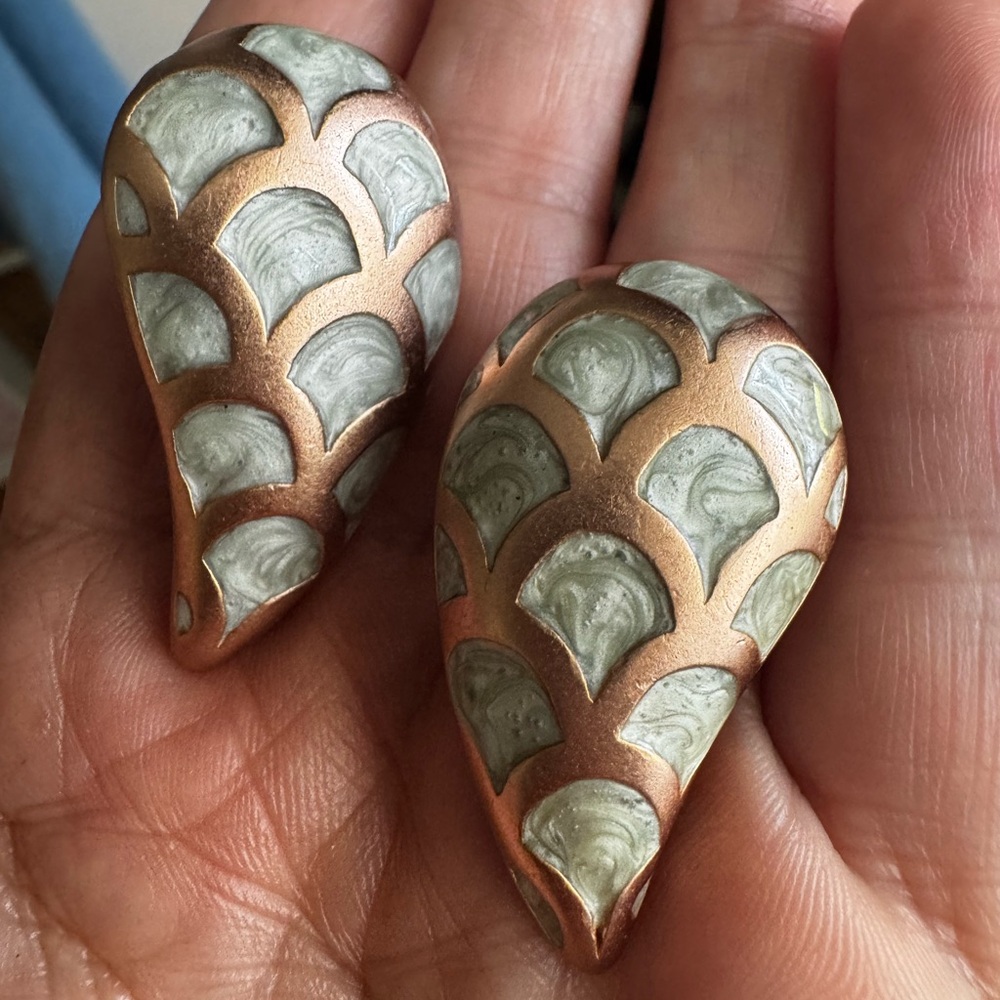Vintage Monet Teardrop Earrings